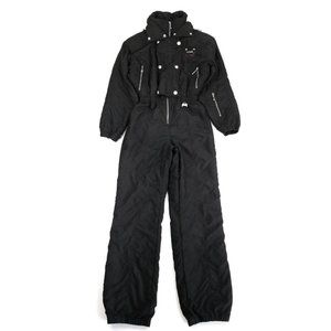 NILS Vintage 80s / 90s Black One Piece Skiwear Snowsuit 8